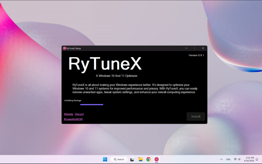 RyTuneX：免费开源 Win11/Win10 系统优化工具  第3张